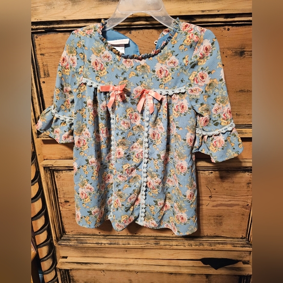 Bonnie Baby Flower Print Dress Size 24M - Picture 1 of 3